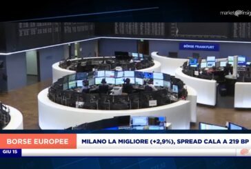 MILANO LA MIGLIORE (+2,9%), SPREAD CALA A 219 BP CON FOCUS SU MISURE STRAORDINARIE BCE