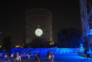 Videocittà 2022, Luna Somnium illumina il Gazometro di Roma