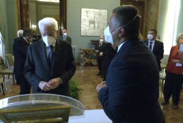 Mattarella riceve "Ventaglio" da Associazione Stampa Parlamentare
