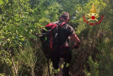 Ferito recuperato dai Vigili del fuoco nei canaloni del Farma