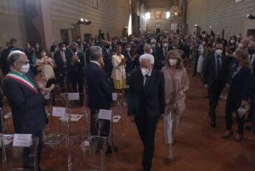 Mattarella all'inaugurazione del restauro delle Corsie Sistine
