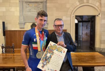 Pattinaggio Corsa: Duccio Marsili ricevuto a Palazzo Pubblico