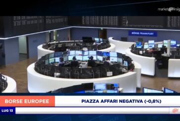 PIAZZA AFFARI NEGATIVA (-0,8%) INSIEME AL VECCHIO CONTINENTE ASPETTANDO I DATI USA