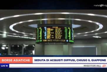 SEDUTA DI ACQUISTI DIFFUSI PER I MERCATI ASIATICI, CHIUSO IL GIAPPONE