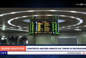 MERCATI ASIATICI IN UN CONTESTO ANCORA MINATO DA TIMORI DI RECESSIONE, GIAPPONE IN RIALZO