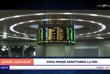MERCATI ASIATICI POCO MOSSI ASPETTANDO LA FED, VENDITE A HONG KONG