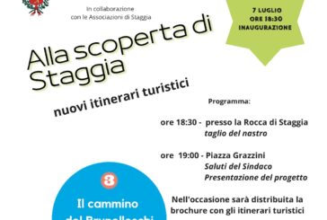 Promozione turistica: tre nuovi itinerari “Alla scoperta di Staggia”