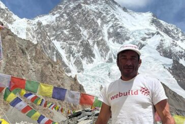 Con il supporto di Webuild Mattia Conte sulla vetta del Broad Peak