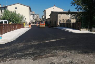 Nuovo ponte in via di Ferriera verso la conclusione dei lavori