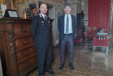 Il colonnello Pitocco in visita dal sindaco De Mossi