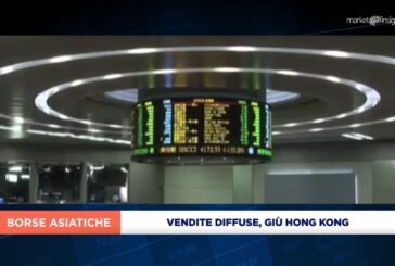 VENDITE DIFFUSE SUI LISTINI ASIATICI, GIÙ HONG KONG