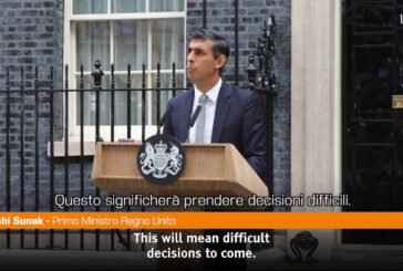 Uk, Rishi Sunak "Grandi sfide, ora stabilità e unità"