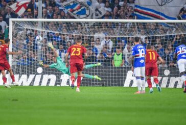 La Roma vince in casa Samp, decide Pellegrini su rigore