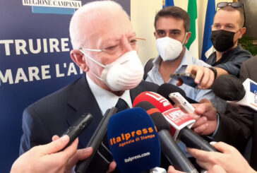 De Luca "Il 28 a Napoli mobilitazione per la pace in Ucraina"