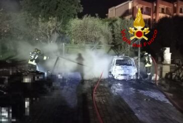Incendio in una rimessa a Sovicille