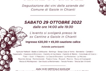 Il vino protagonista con la degustazione “Terre di Gaiole” e la prima verticale storica sui vini gaiolesi