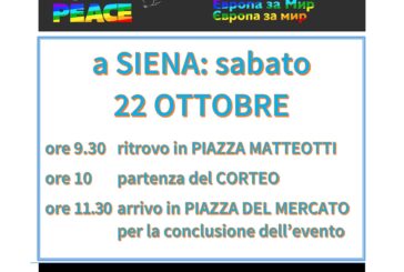 “Europe For Peace” di nuovo nelle piazze. Anche a Siena