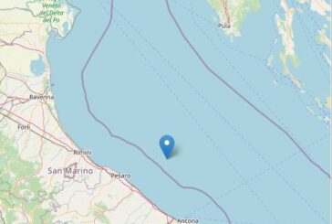 Forte scossa di terremoto di magnitudo 5.7 lungo la Costa Marchigiana Pesarese