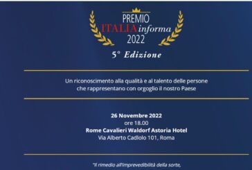 Italia Informa, svelati i nomi dei premiati nella 5^ edizione
