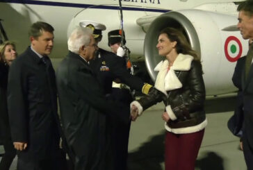 Mattarella è giunto ad Amsterdam per la visita di Stato