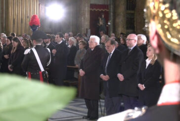 Mattarella ai funerali di Stato di Frattini