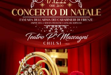 Concerto di Natale della Città di Chiusi: ospite la Fanfara dell’Arma