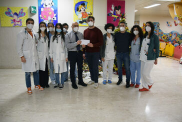 Donazione della Pesistica e Cultura fisica alla Pediatria