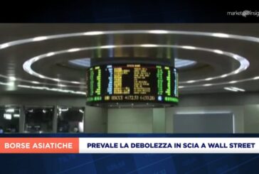 SUI MERCATI ASIATICI PREVALE LA DEBOLEZZA IN SCIA A WALL STREET, RESISTE HONG KONG
