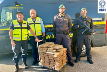 Sequestrati al porto di Livorno 180 kg di cocaina nascosta tra le banane