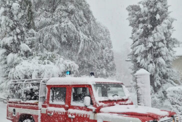 Numerosi interventi dei Vigili del fuoco a causa della neve