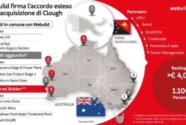 Webuild cresce in Australia, accordo per l'acquisto di asset di Clough