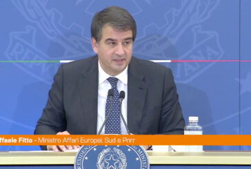 Pnrr, Fitto "Soppressa Agenzia della Coesione, governance rafforzata"