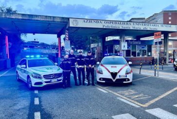 Scorta della Polizia Municipale per un trasporto di organi