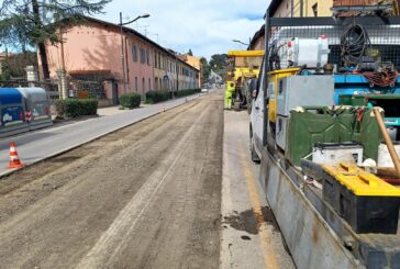 Viale Marconi: asfaltatura in corso nel tratto Chianti-Marmolada