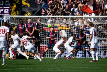 Pobega risponde a Sansone, Bologna-Milan 1-1