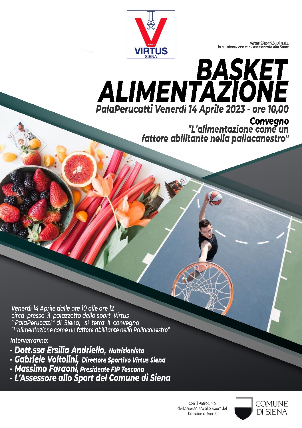 Al PalaPerucatti un convegno su basket e alimentazione