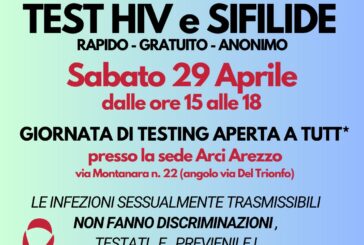 Test HIV e sifilide rapidi gratuiti e anonimi nella sede Arci Arezzo