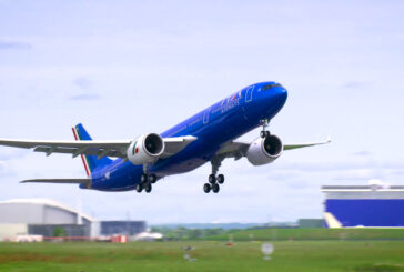 Ita Airways, primo volo per l'Airbus A330-900 con livrea azzurra