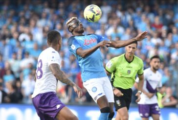 Il Napoli festeggia lo scudetto, battuta 1-0 la Fiorentina