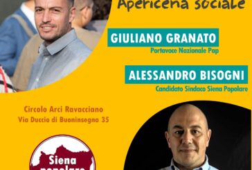 Giuliano Granato a Siena a sostegno di Alessandro Bisogni