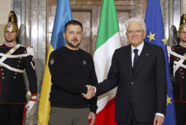 Mattarella riceve Zelensky al Quirinale