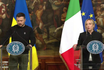 Meloni a Zelensky "Dall'Italia sostegno a 360 gradi"
