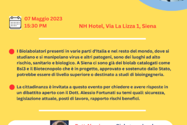 Il 7 maggio incontro-dibattito sul Biotecnopolo