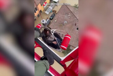 Maltempo in Emilia Romagna, salvata una donna incinta