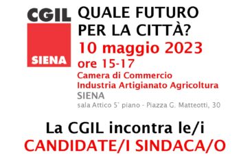 La Cgil incontra i candidati a sindaco