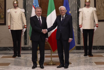 Mattarella incontra il presidente dell'Uzbekistan