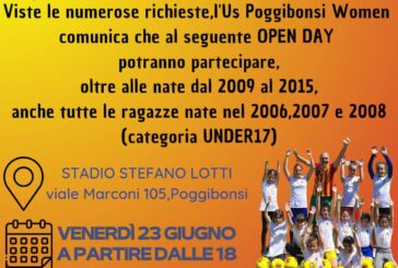 Nuovo open day per il Poggibonsi women