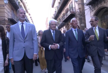 Mattarella, re di Spagna e presidente del Portogallo visitano Palermo