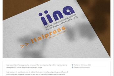 Editoria, partnership Italpress-Iraq International News Agency