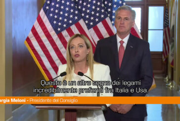 Meloni "Relazioni essenziali tra Italia e Usa"